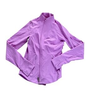 Athleta Women's XS Pink Full Zip Salutation Jacket Thumbholes
